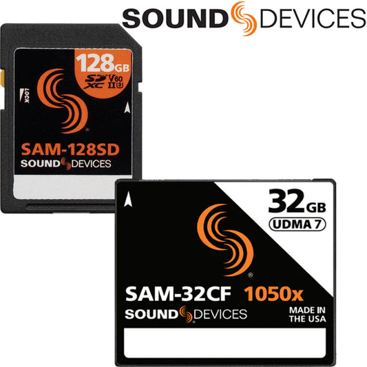 Sound Devices SDXC & CF Media 32GB, 64GB, 128GB