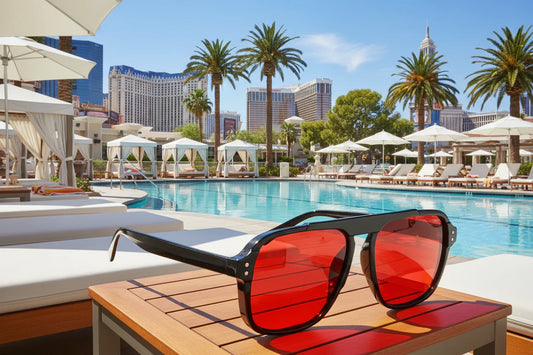 RiotVision Red Rivet Shades – Oversized Square Sunglasses for Rockstars and Outlaws