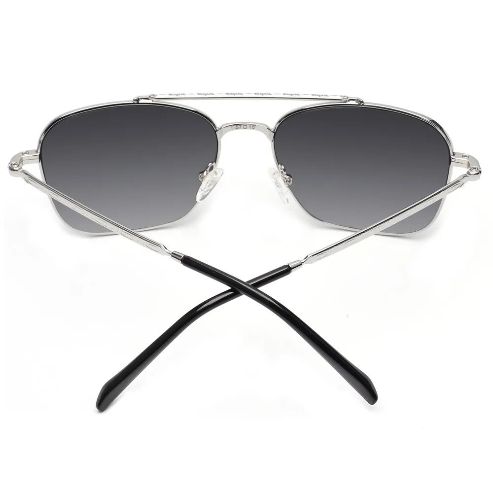 JM EdgeForce Square Sunglasses for Men & Women – Metal Frame UV400 Protection, Rock & Roll Ready