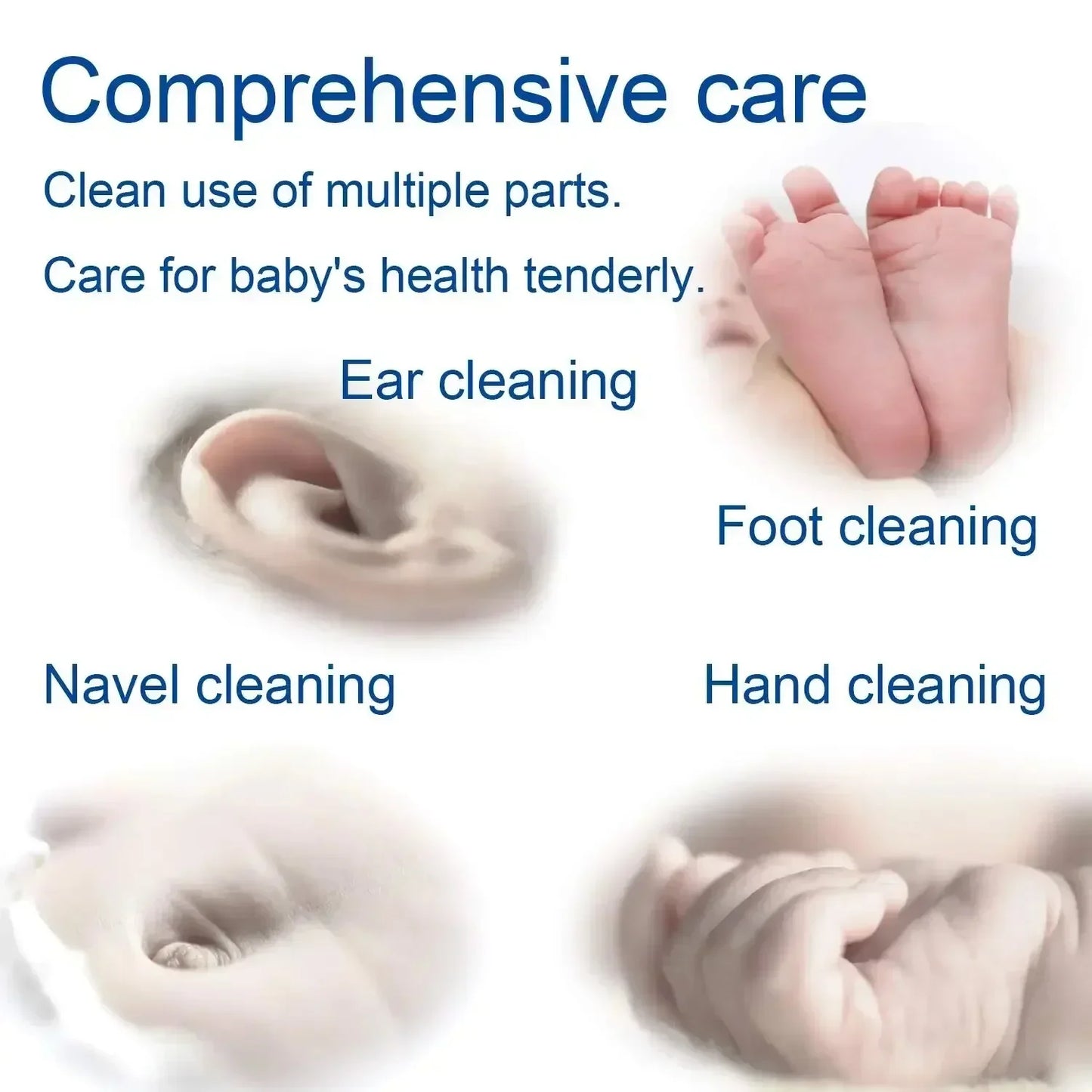 Tiny Tidy Touch – Baby-Safe 500 Count Double-Tip Wooden Cotton Swab Set (5 Packs)