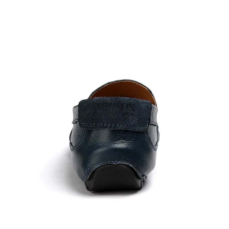 "Drive Boss Loafers" – Men’s Luxury Genuine Leather Anti-Skid Slip-On Dress & Driving Shoes