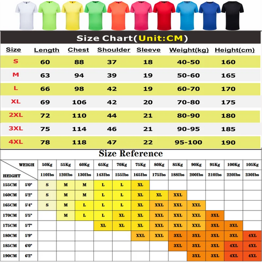 The Ultimate Quick-Dry Round Neck T-Shirt – Large Size Men's & Women's Breathable & Comfy Polyester Tee (Up to 4XL) for Casual Adventures