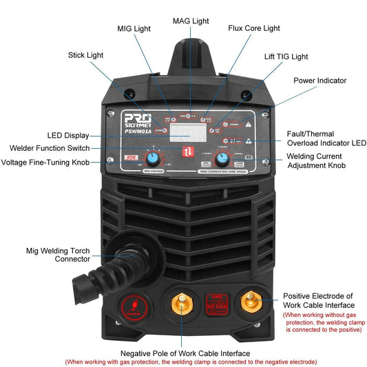 PROSTORMER 3-In-1 Digital MIG/TIG/MMA Welding Machine – Smart Control, Beginner-Friendly Powerhouse