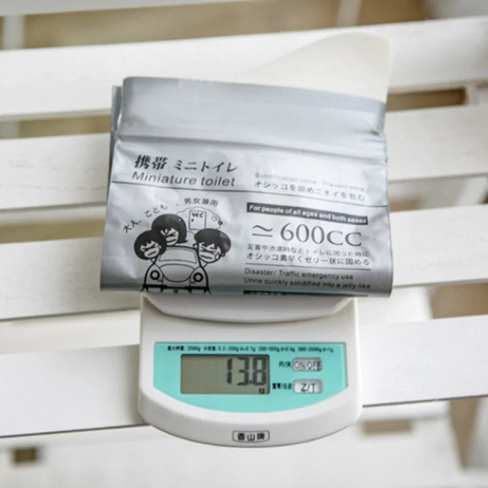 GoTime Bags – 4–40Pc Travel Pee & Emergency Urine Bags for Men, Women & Kids | 600ml/700ml Portable Leakproof Mini Toilets