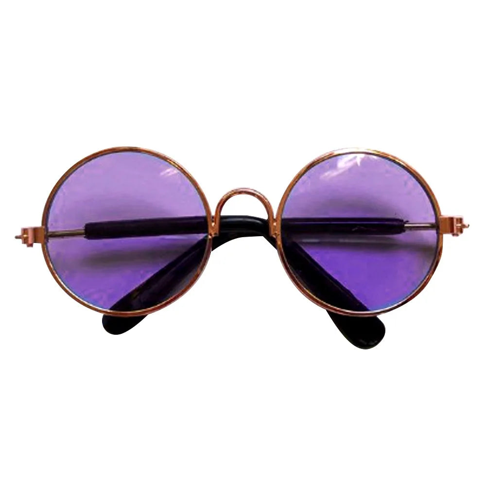 Purrfect Shades – Vintage Round Cool Cat & Dog Sunglasses for Stylish Pets
