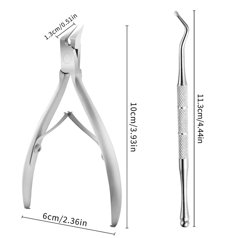 ClipTitan Precision Toenail Nipper – Stainless Steel Ingrown & Thick Nail Clipper for Podiatrist-Grade Care at Home