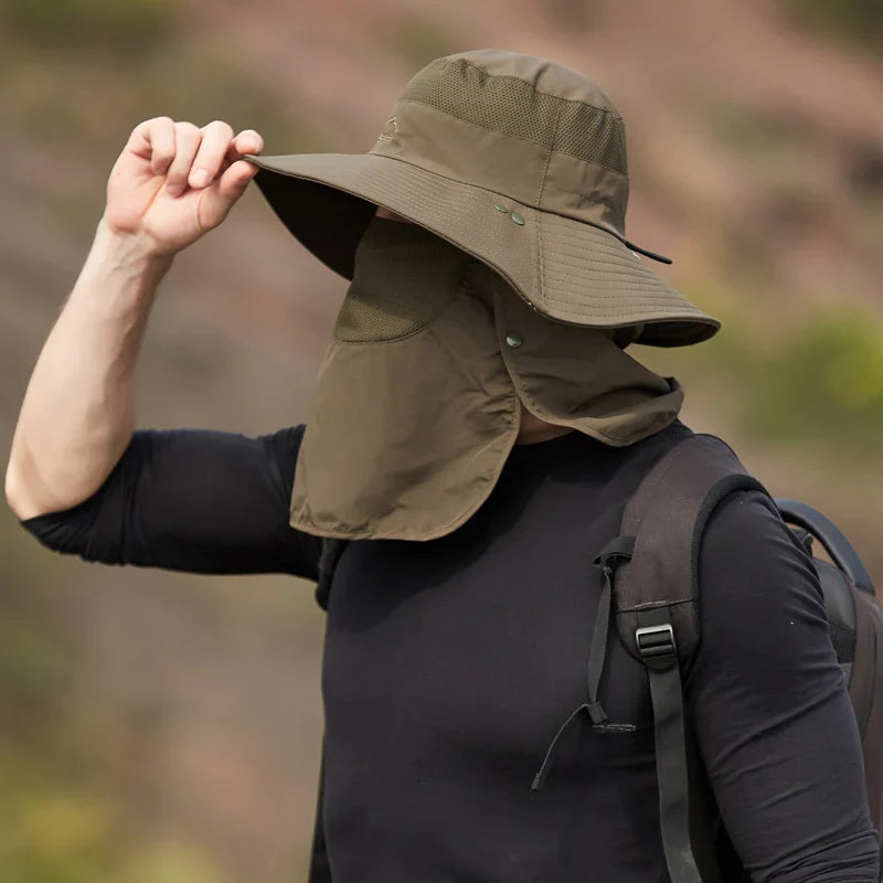 Death Valley Ghostshade – Tactical Fisherman’s Sun Hat with Face Shield and Breathable Dome