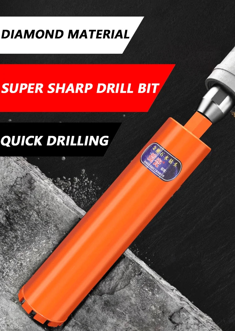 Concrete Killer 395 – Lizard Vigilante Diamond Core Drill Bit for Reinforced Concrete (25–200mm) | Aircon Wall Puncher from Hell