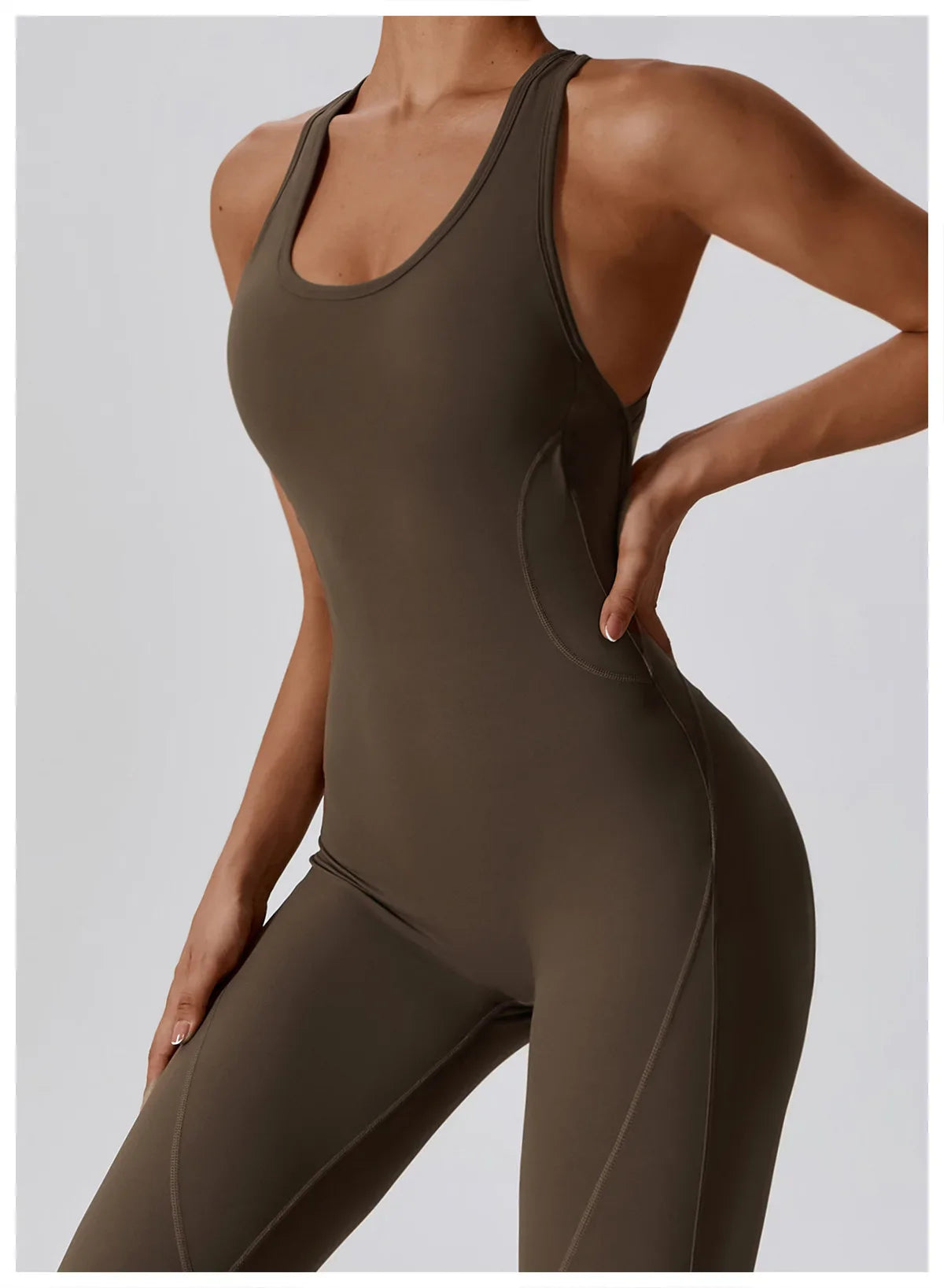 Seamless Yoga Jumpsuit - All-in-One Workout Outfit for Women