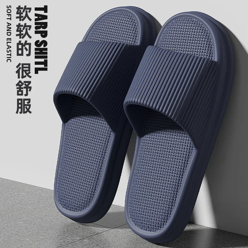 "DEADWALKER 49s" – Apocalypse-Ready Flat Sole Sliders for Men & Women | Heavy Metal Bathhouse Slippers | Big Sizes 48–49