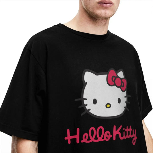 Hello Kitty Vintage T-Shirt for Men & Women - Cotton All-Season Casual Tee