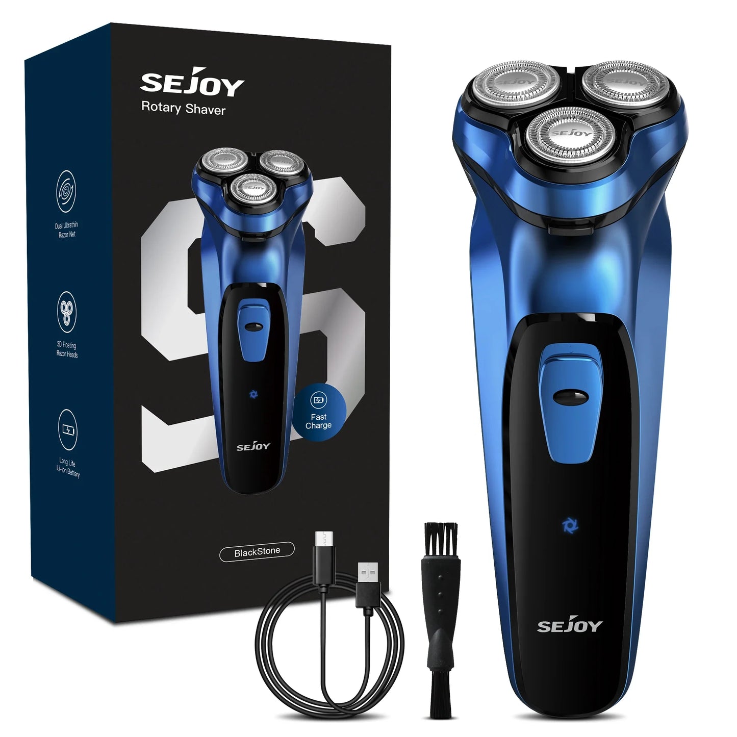 Sejoy VortexCut – 3D Smart Electric Shaver & Beard Tamer for the Clean-Shaven Legend