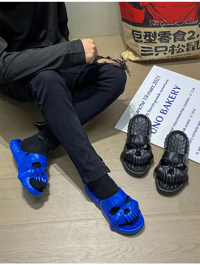 Skull Stompers – Heavy Sole EVA Punk Slides for Men & Women (Summer ‘25 Limited Chaos Edition)