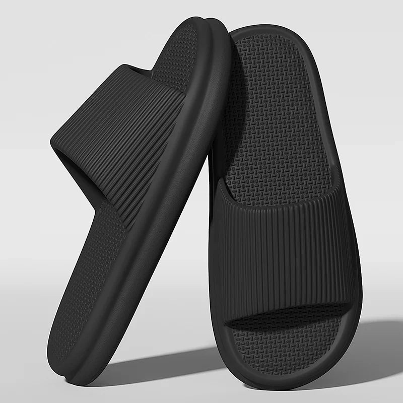 "DEADWALKER 49s" – Apocalypse-Ready Flat Sole Sliders for Men & Women | Heavy Metal Bathhouse Slippers | Big Sizes 48–49