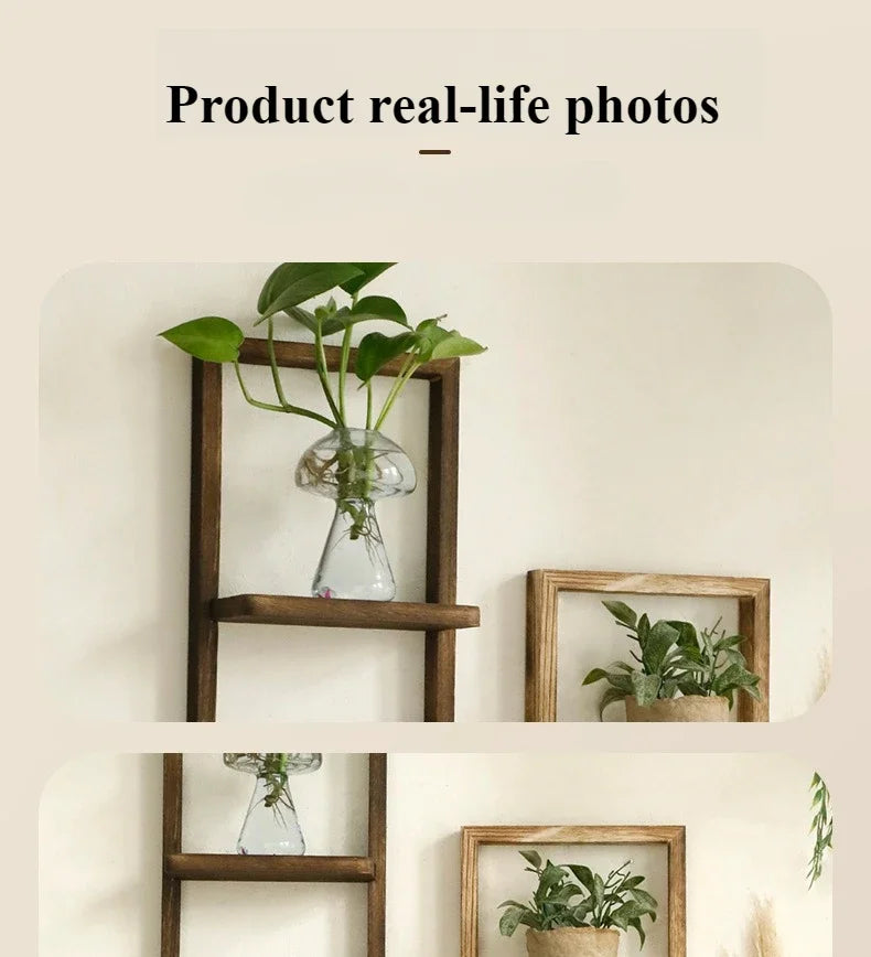 “Wall of Riffs” Industrial-Grade Wooden Hanging Shelf – Post-Modern Display Rack for Loud Lives & Louder Walls