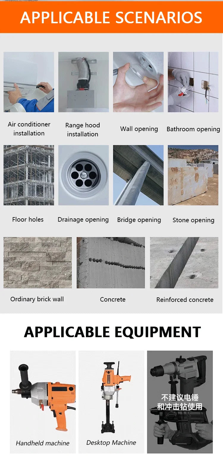 Concrete Killer 395 – Lizard Vigilante Diamond Core Drill Bit for Reinforced Concrete (25–200mm) | Aircon Wall Puncher from Hell