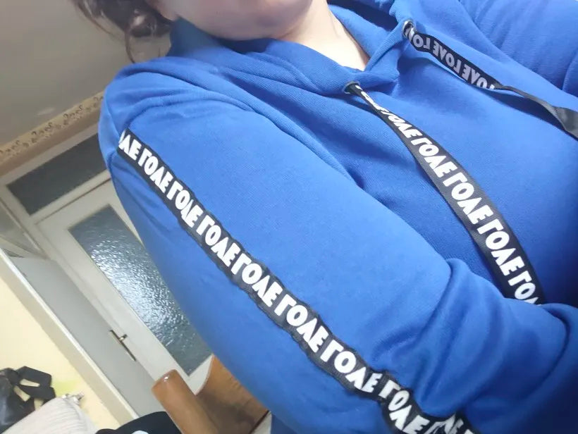 Ribbon Riot Street Hoodie — Letter-Laced Thunder (Ultra-Light Slim Pullover)