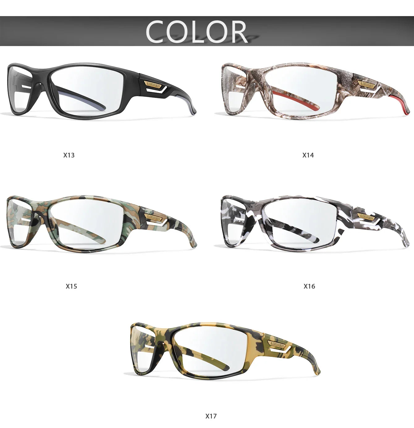 LOISRUBY CamoShift Photochromic Cycling Sunglasses – Road-Ready Vision for Every Light & Every Ride