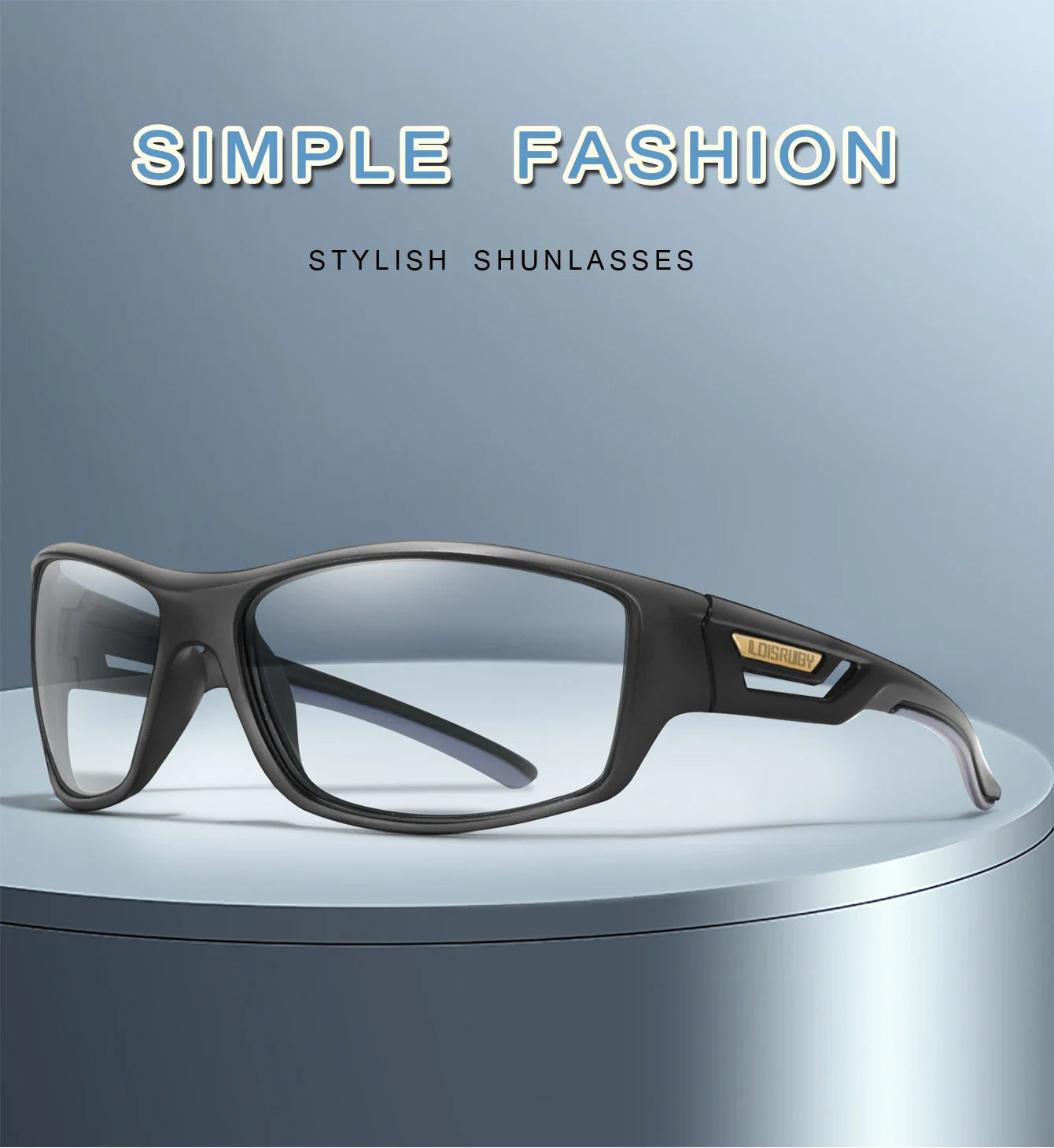 LOISRUBY CamoShift Photochromic Cycling Sunglasses – Road-Ready Vision for Every Light & Every Ride