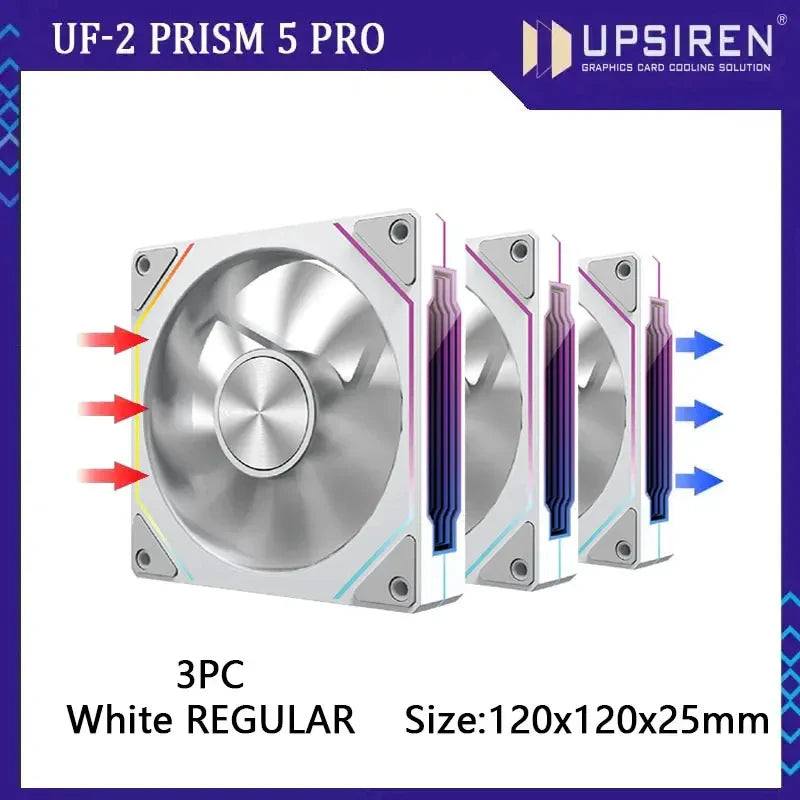 PRISM RIOT UF-2 PRO | 120mm 9-Blade ARGB Metalstorm Fan – Shred Heat, Not Riffs