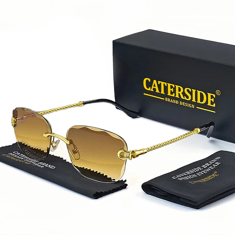 Rimcutter Royale Caterside Retro Gradient Sunglasses – Blade Lens Street Icon Shades