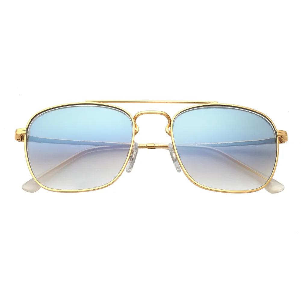 JM EdgeForce Square Sunglasses for Men & Women – Metal Frame UV400 Protection, Rock & Roll Ready