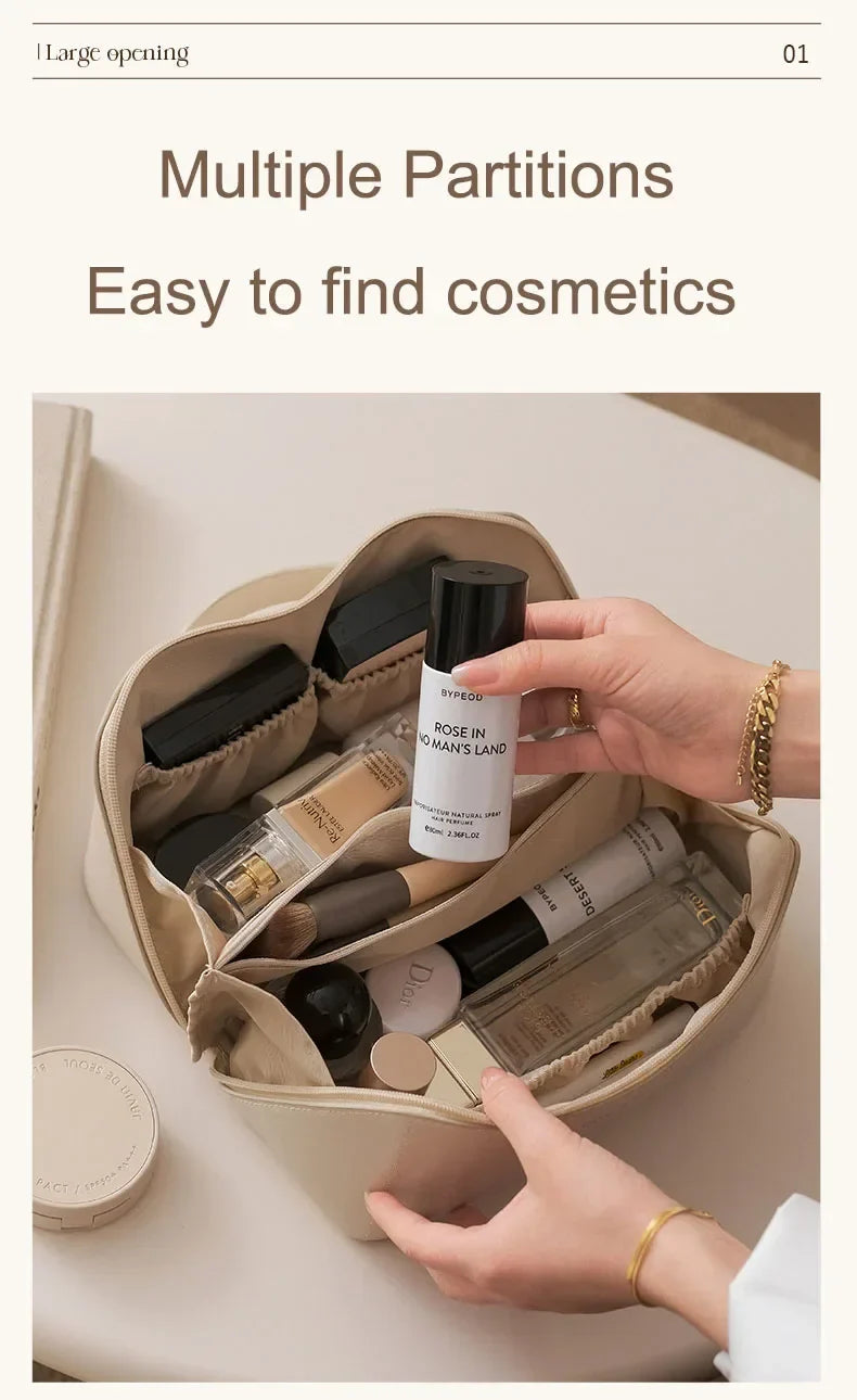 Bag of Holding: Ultra-Clever Travel Cosmetic Case for Women | Zippered Makeup & Toiletry Vault for Organized Queens