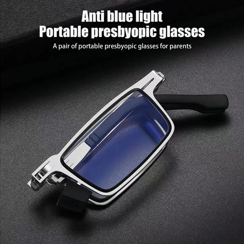 MOONBIFFY Fold & Focus – Portable Smart Folding Blue Light Reading Glasses for Men & Women 👓✨