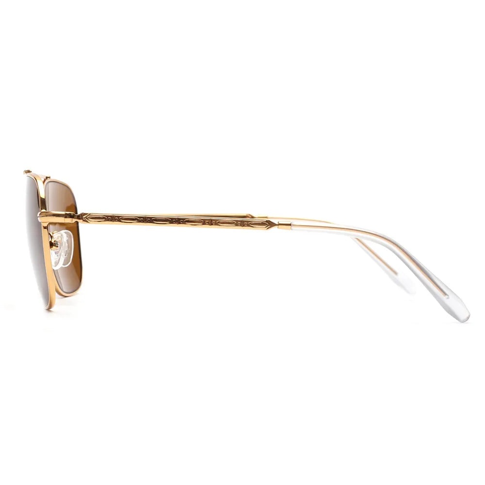 JM EdgeForce Square Sunglasses for Men & Women – Metal Frame UV400 Protection, Rock & Roll Ready