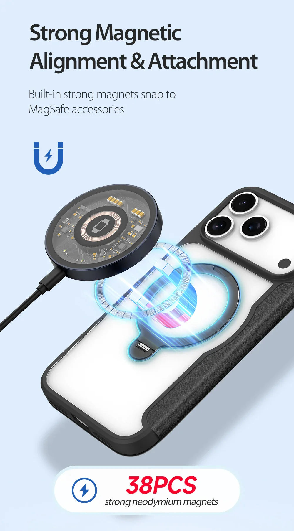 DUX DUCIS Armored MagSafe iPhone 17 Pro Max Case — Military-Grade Magnetic Stand Fortress