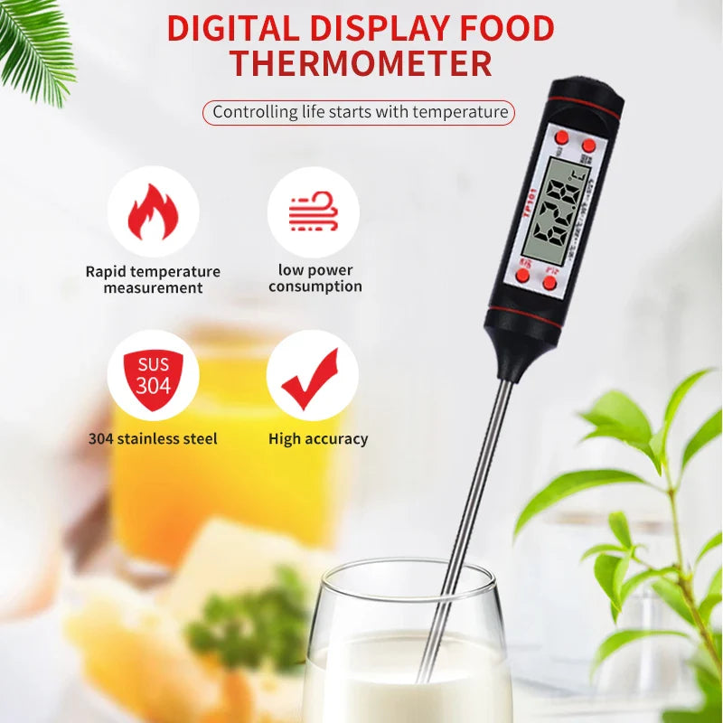 GrillMaster Pro Digital Kitchen Thermometer – Instant Accurate BBQ & Liquid Temp Probe