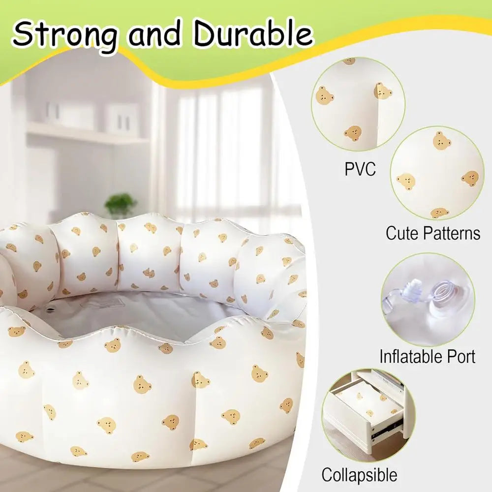 PetalSplash Foldable Kiddie & Pet Pool — Portable Summer Dip Fun for Kids, Dogs & Backyard Bliss