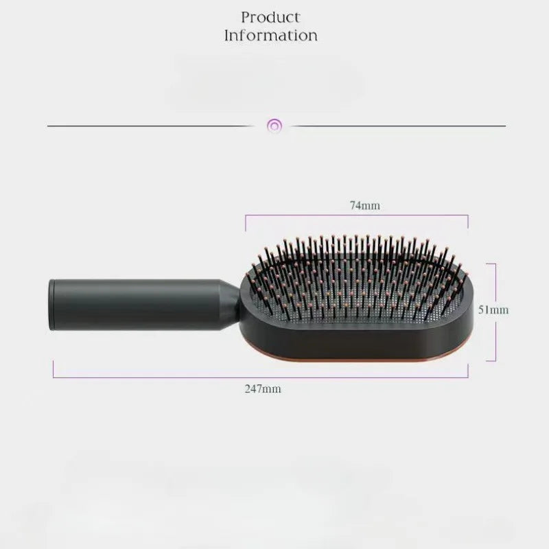 The Reckless Comb: One-Click Clean, Scalp-Slaying Air Cushion Hairbrush for Hardcore Hair Rebels