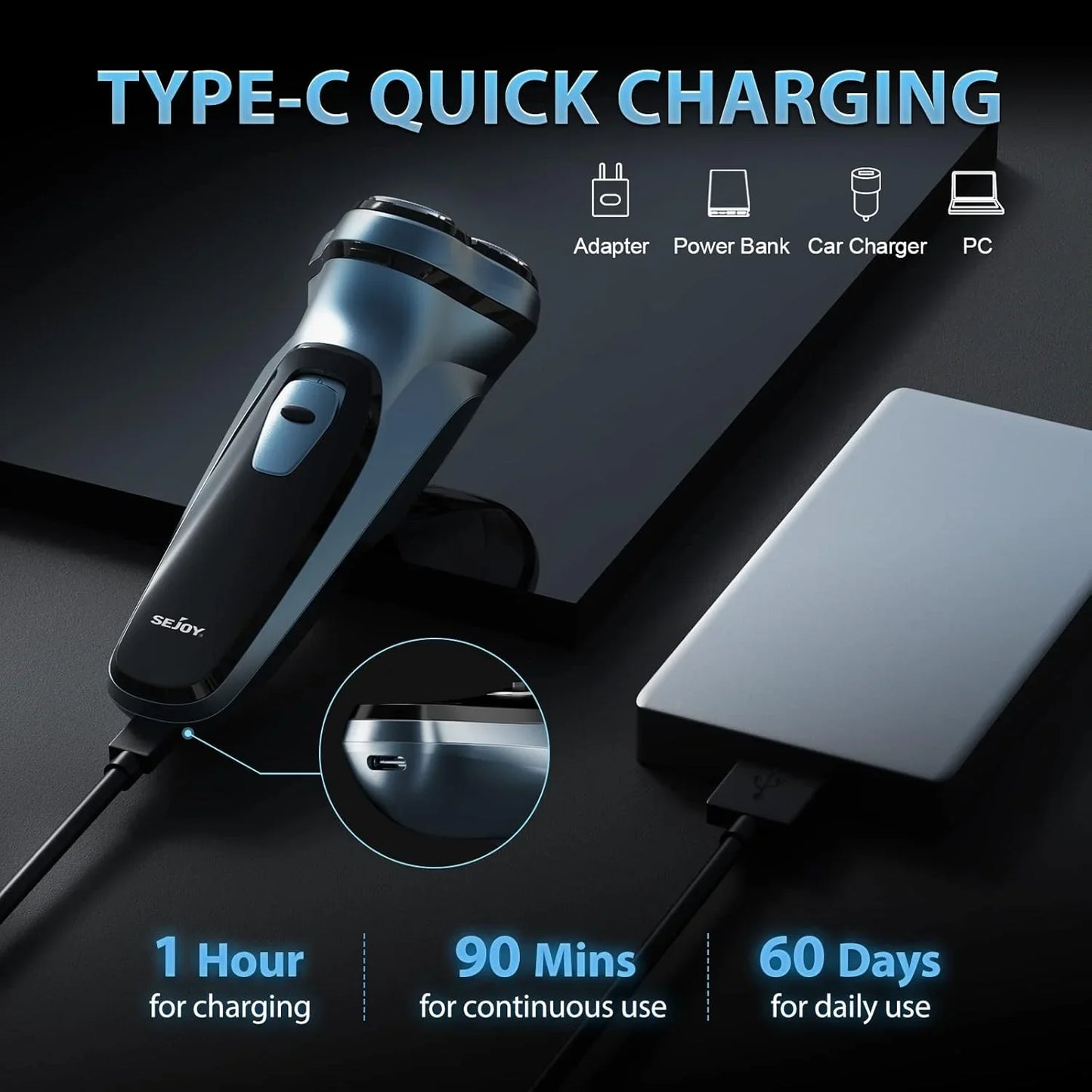 Razor Riot 3D Floating Electric Shaver – Stage-Grade Grooming Machine