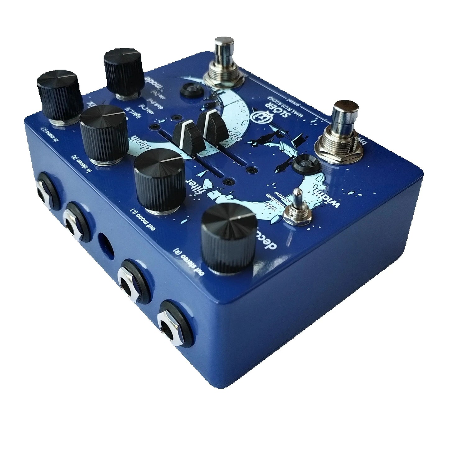 JHS Sloer Stereo Ambient Reverb Pedal 5 Reverb Algorithms With Modulation Wave Shapes Trails Mode Presets Spillover
