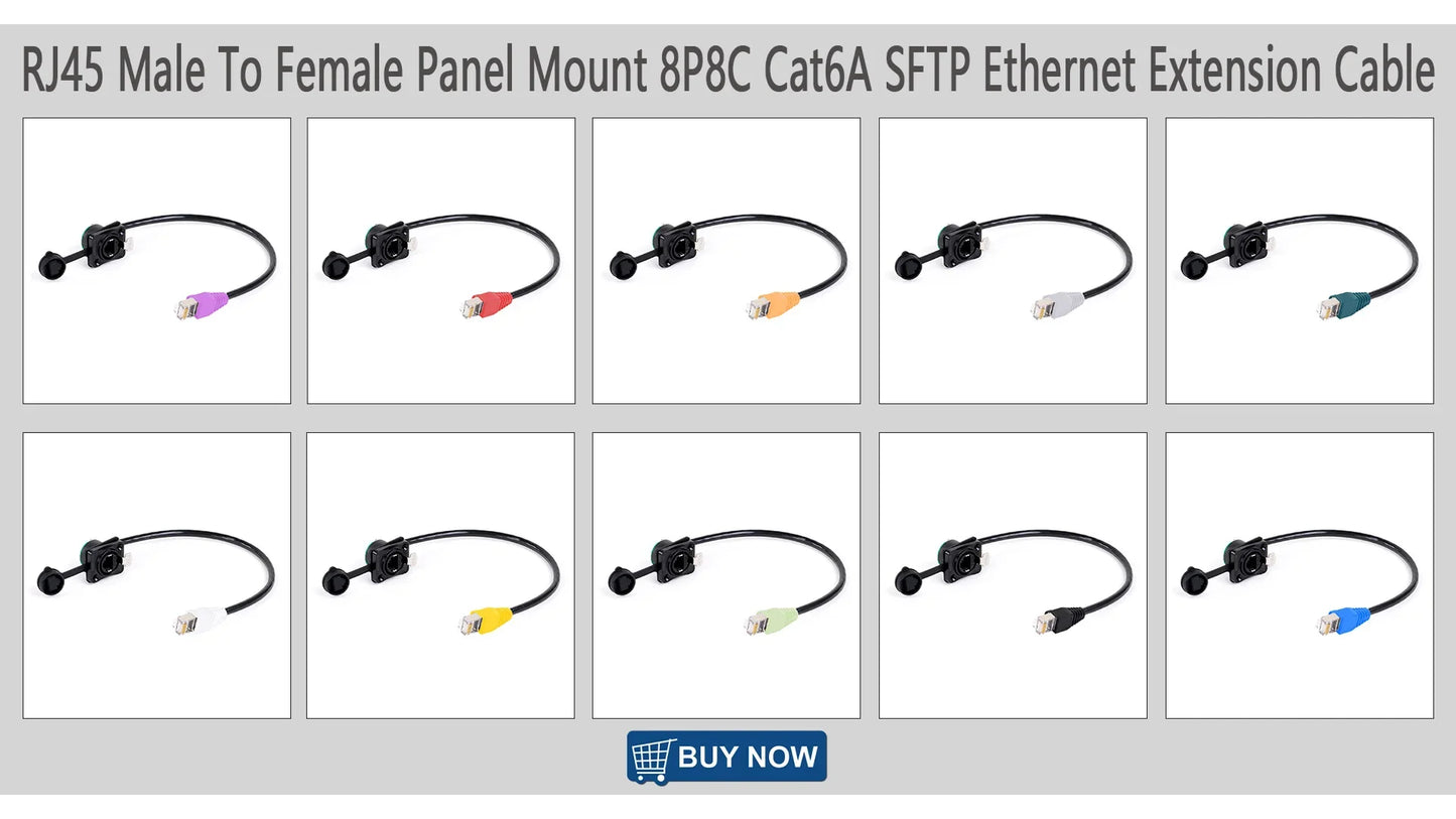 "Cable to the Grave" Ultra Shielded Cat5/Cat6 LAN Line – 0.3M-100M Stage-Ready STP/SFTP Ethernet Cable with Zinc Armor Ends