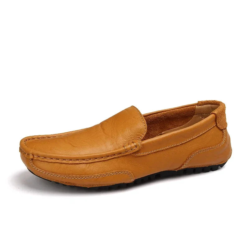 "Drive Boss Loafers" – Men’s Luxury Genuine Leather Anti-Skid Slip-On Dress & Driving Shoes