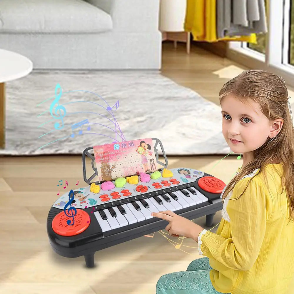 Kids Electric Piano Keyboard – Portable Musical Learning Toy With Fun Sounds & Christmas Gift Magic