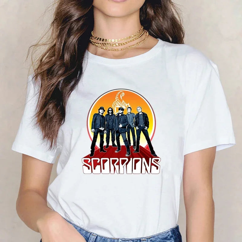 Love At First Riff: Scorpions Women’s T-Shirt for Loud Souls & Silent Judgers