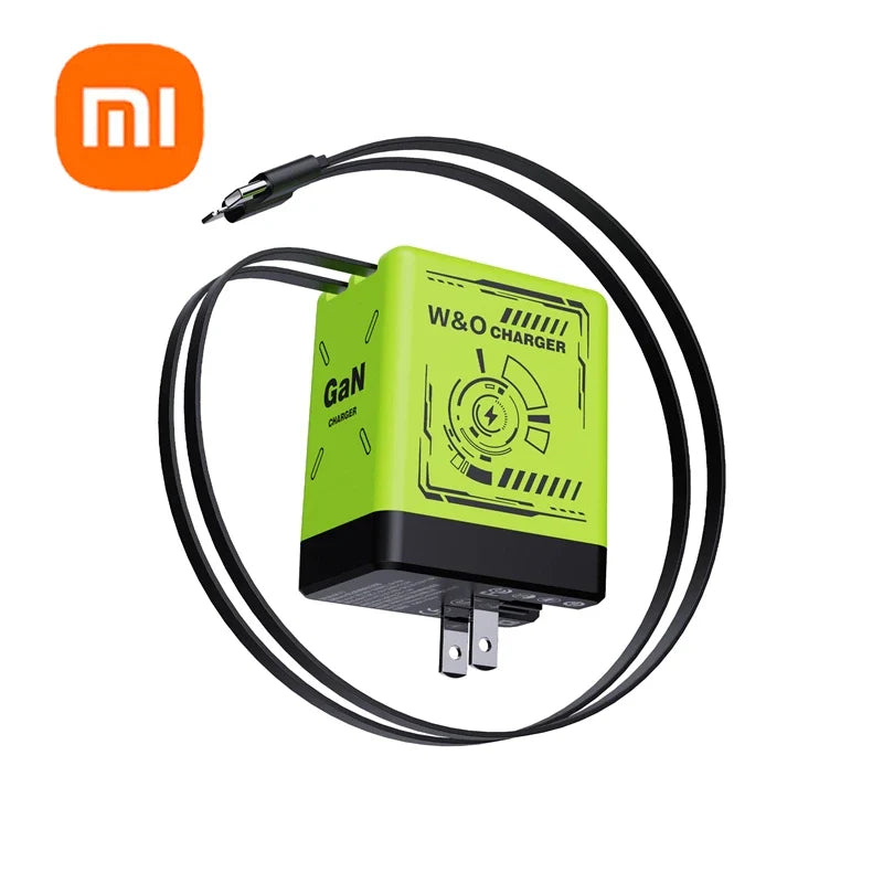 Xiaomi GaN 120W Ultra Fast Charger with Retractable Dual Type-C Cable – Holiday Power in Your Pocket