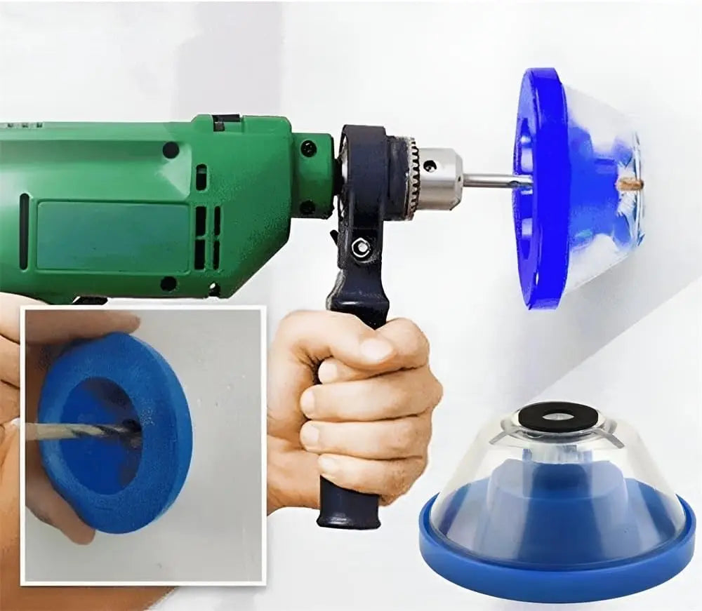 DustShield Electric Drill Dust Cover – Universal Dust Collector for Hammer & Impact Drilling