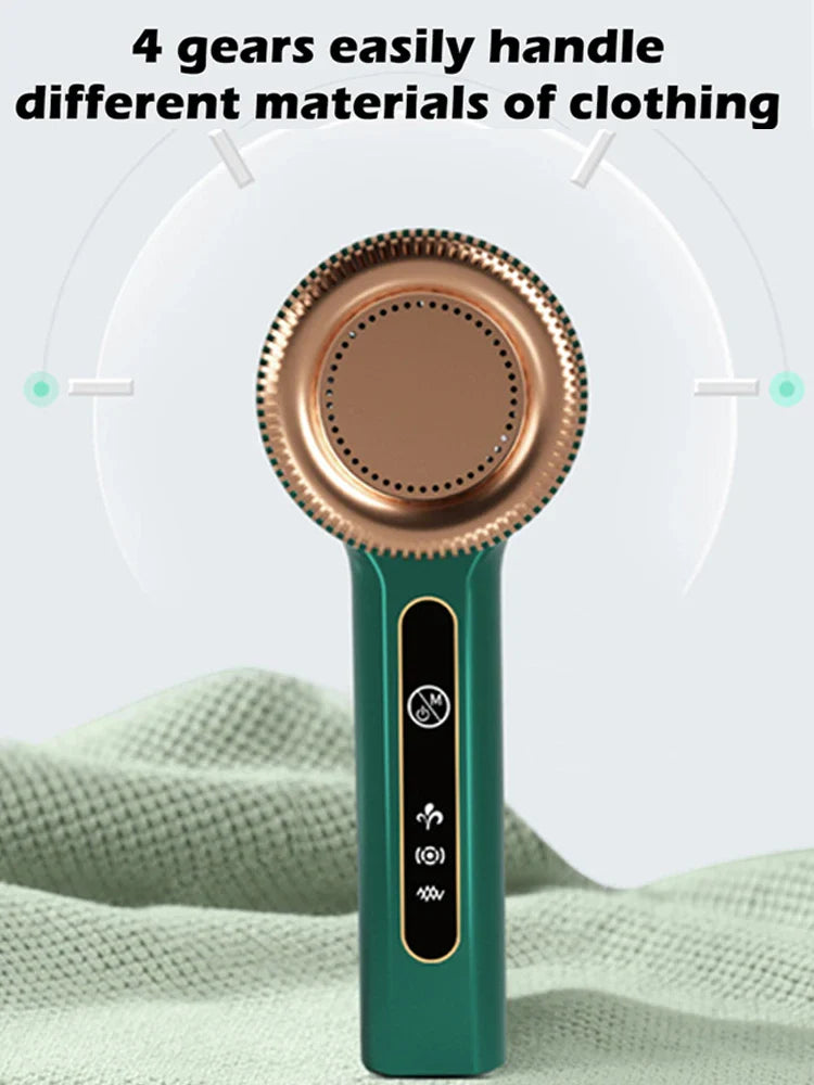 V20 TurboClean Rechargeable Lint Remover — USB Electric Fabric Shaver for Sweaters, Coats & Home Textiles