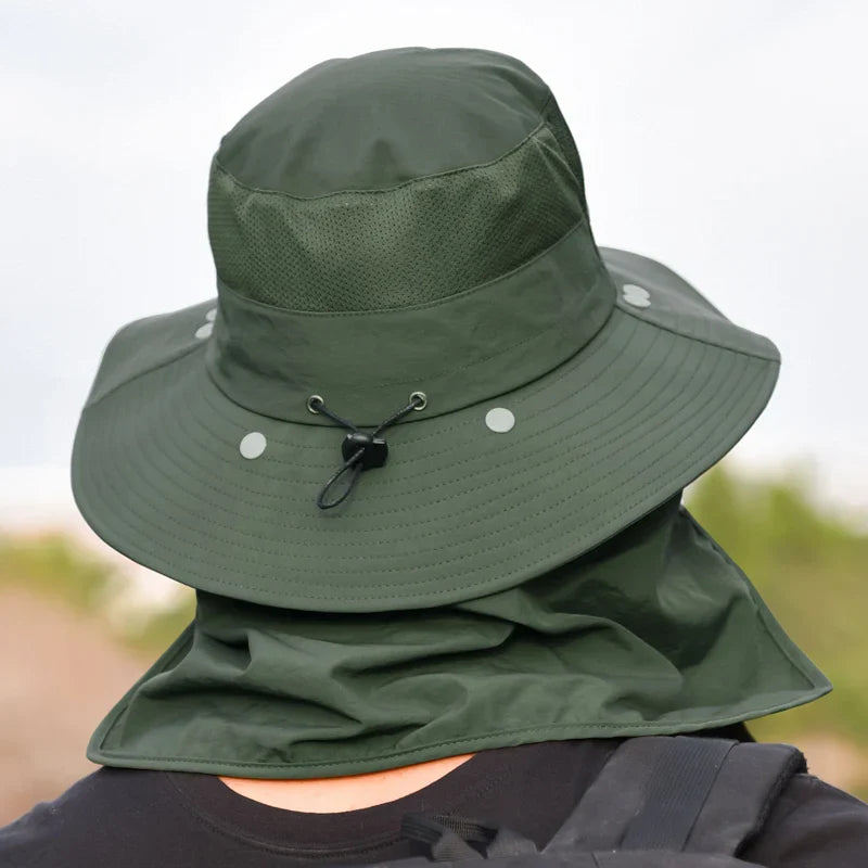Death Valley Ghostshade – Tactical Fisherman’s Sun Hat with Face Shield and Breathable Dome
