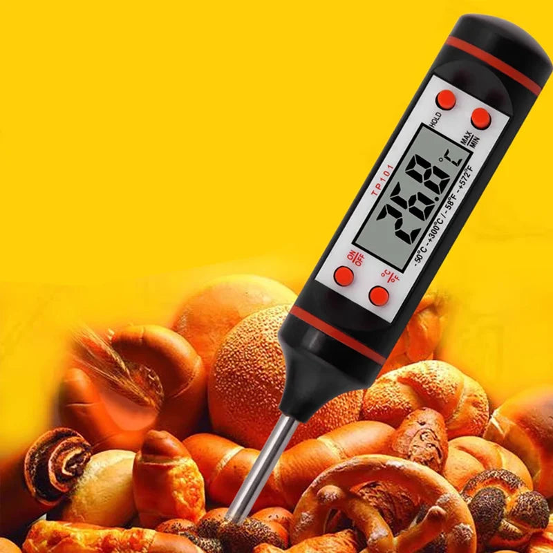 GrillMaster Pro Digital Kitchen Thermometer – Instant Accurate BBQ & Liquid Temp Probe