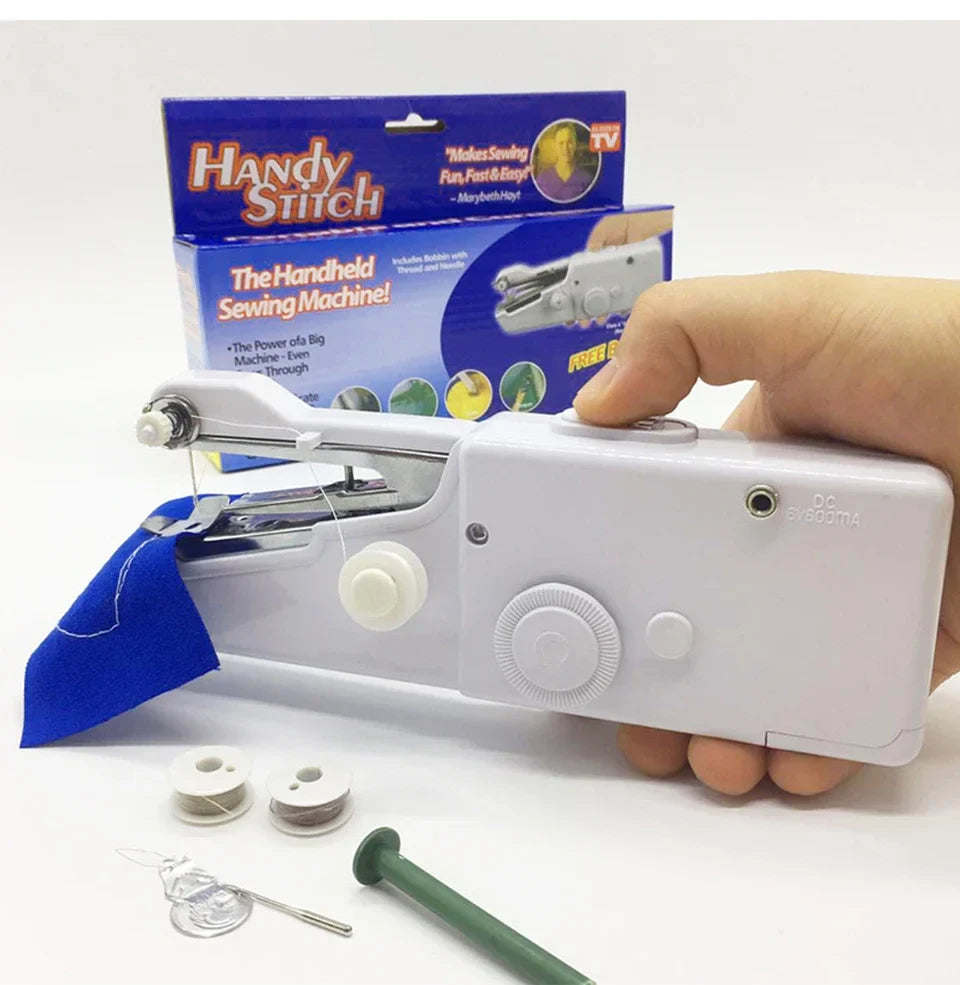 Lizard Vigilante Handheld Mini Sewing Machine – Portable Manual Stitcher for Quick Repairs, Travel & DIY Needlework