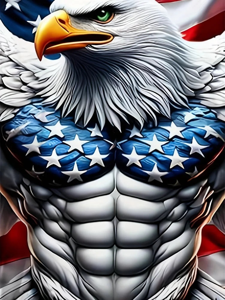 FREEDOM TALON // 3D Screaming Eagle Tee – Summer Casual Patriot Grind Edition