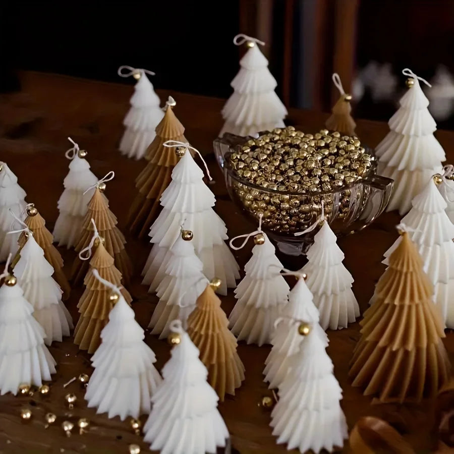 Holiday Tree Candle Mold – Silicone Christmas Tree Mold for DIY Candles, Gypsum & Resin Crafts