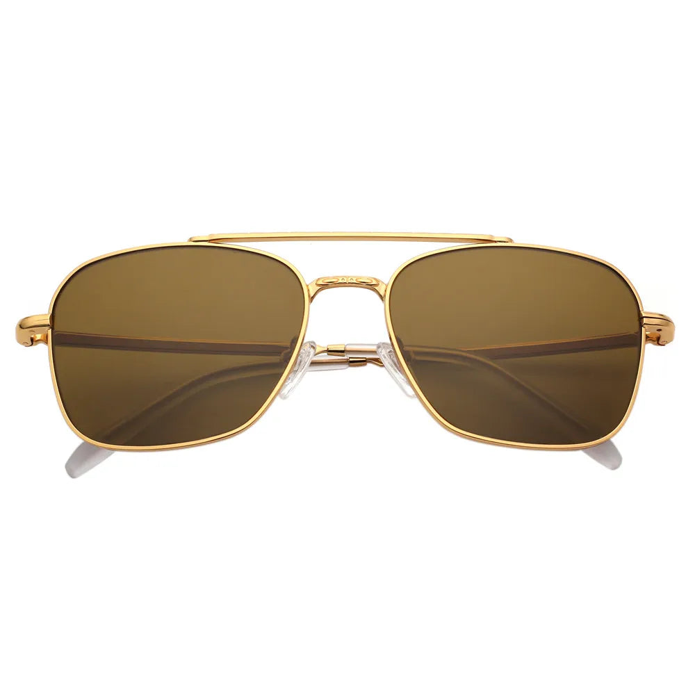 JM EdgeForce Square Sunglasses for Men & Women – Metal Frame UV400 Protection, Rock & Roll Ready