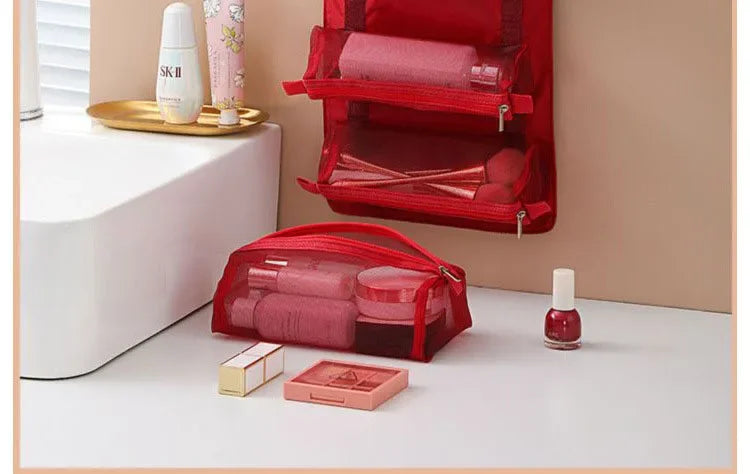 Bag of Holding: Ultra-Clever Travel Cosmetic Case for Women | Zippered Makeup & Toiletry Vault for Organized Queens