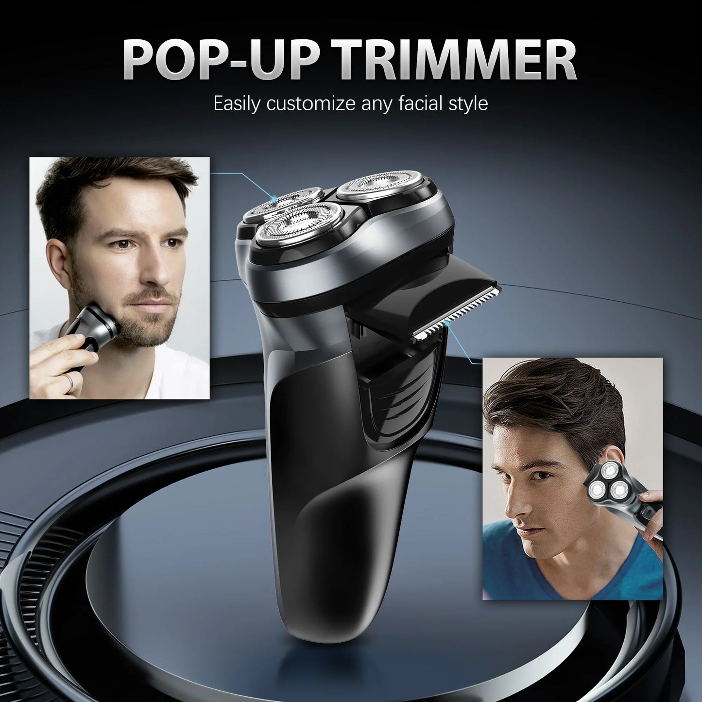 Sejoy VortexCut – 3D Smart Electric Shaver & Beard Tamer for the Clean-Shaven Legend